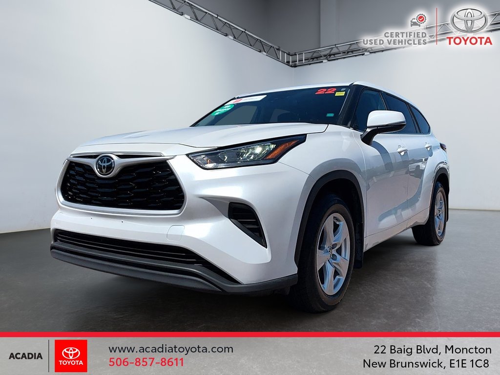 Toyota Highlander LE 2022 à Moncton, Nouveau-Brunswick - 1 - w1024h768px