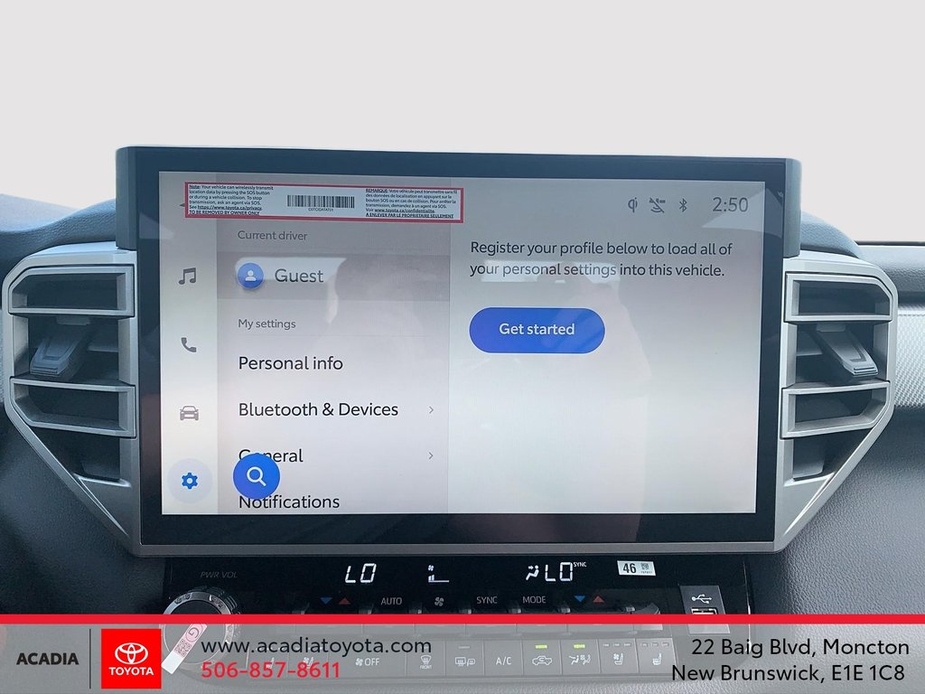 2025 Toyota TUNDRA HYBRID LIMITED TRD OFF ROAD in Moncton, New Brunswick - 23 - w1024h768px