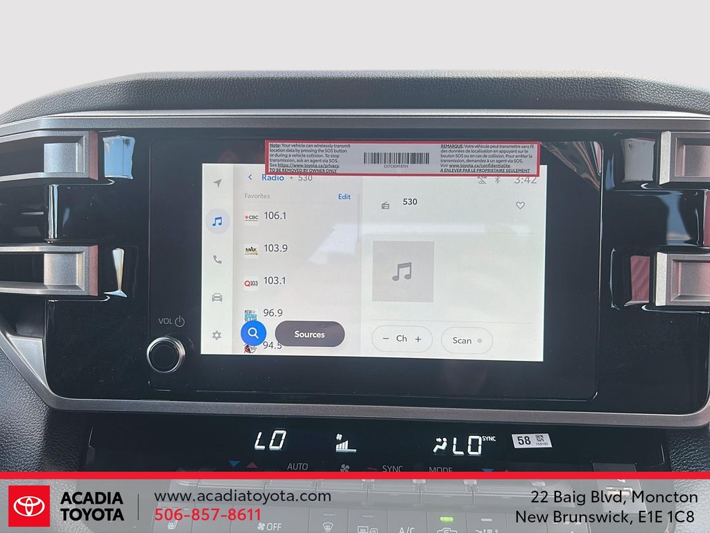 2026 Toyota Tundra 4X4 SR5 in Moncton, New Brunswick - 20 - w1024h768px