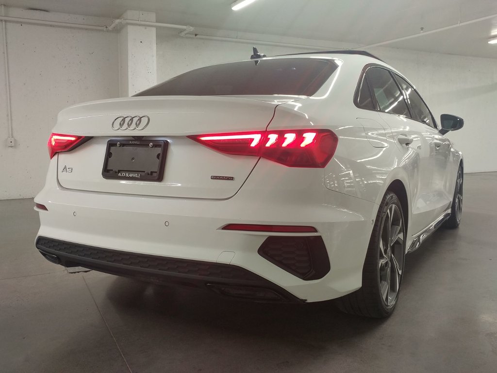 2022 Audi A3 40 TECHNIK QUATTRO S-LINE BLACK OPTIC TOIT|CARPLAY in Laval, Quebec - 4 - w1024h768px