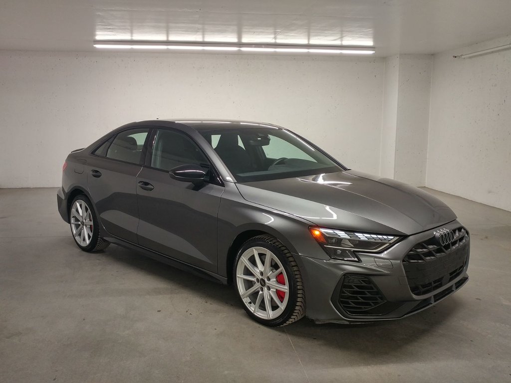 2025 Audi S3 2.0TFSI BLACK OPTIC|SPORT EXHAUST#RED CALIPER in Laval, Quebec - 1 - w1024h768px