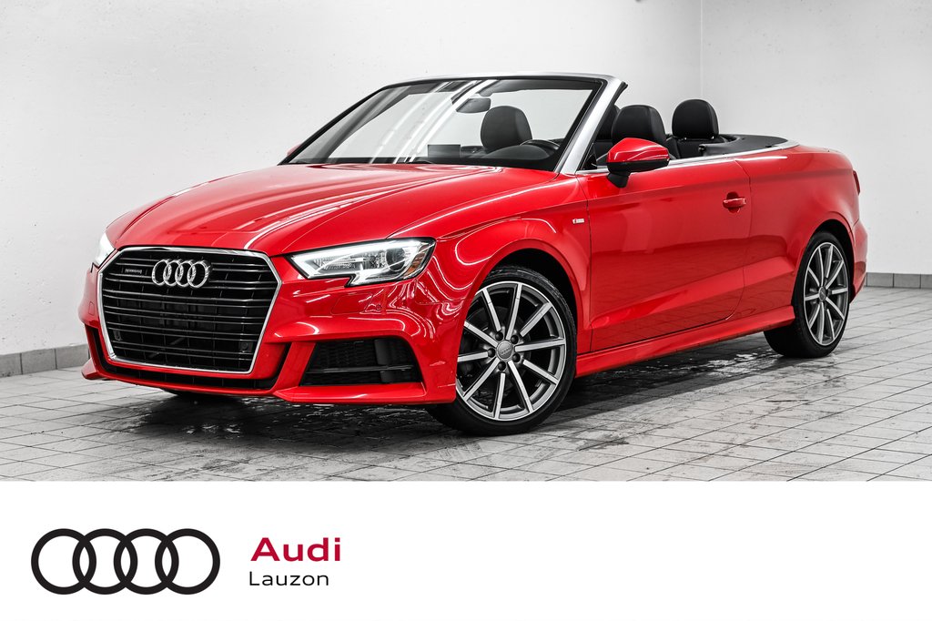 2018 Audi A3 Cabriolet PROGRESSIV S-LINE PREMIUM PKG in Laval, Quebec - 1 - w1024h768px