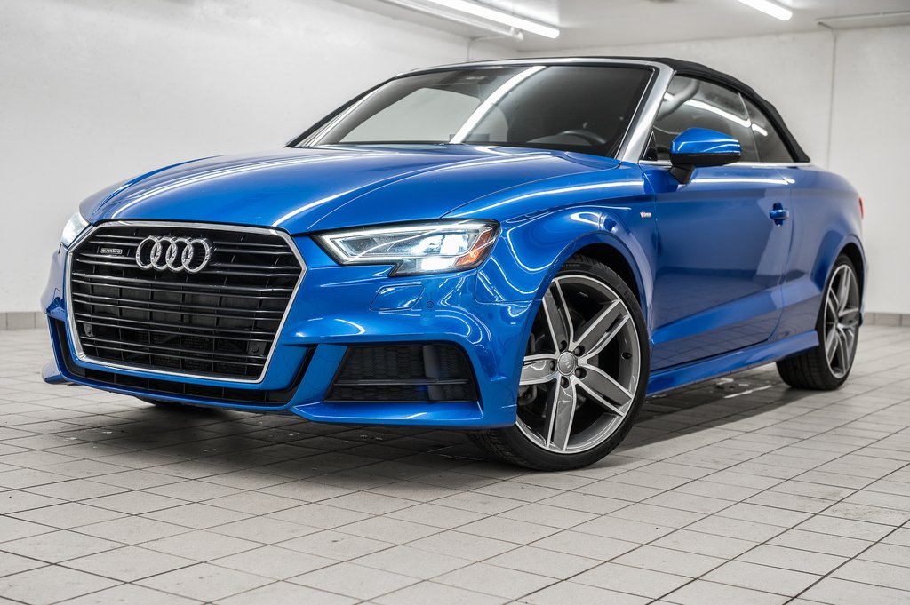Audi A3 Cabriolet TECHNIK S-LINE 19 PCS 2019 à Laval, Québec - 1 - w1024h768px