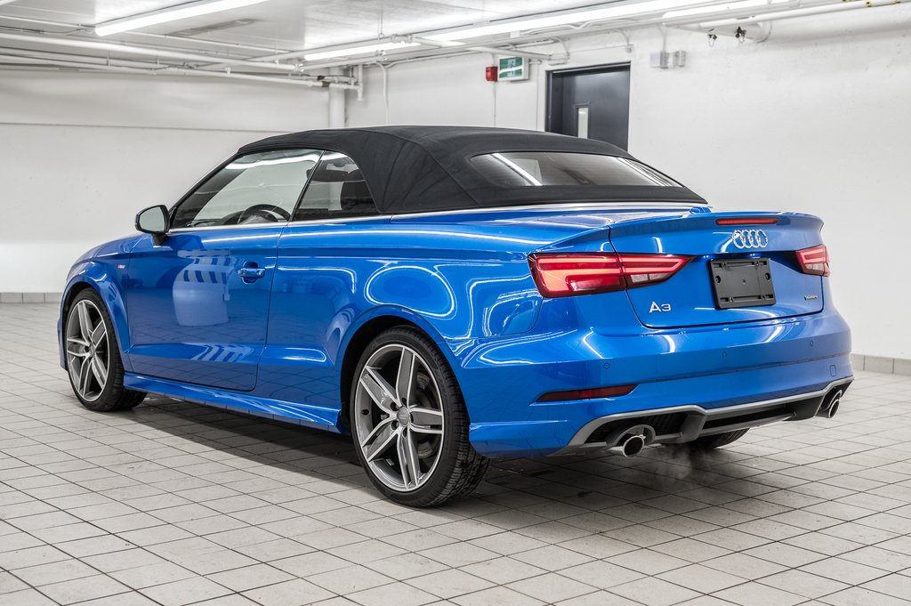 Audi A3 Cabriolet TECHNIK S-LINE 19 PCS 2019 à Laval, Québec - 3 - w1024h768px
