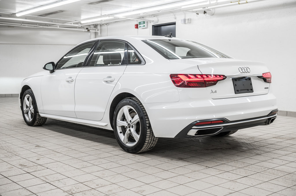 Audi A4 Sedan KOMFORT 40TFSI QUATTRO 2021 à Laval, Québec - 4 - w1024h768px