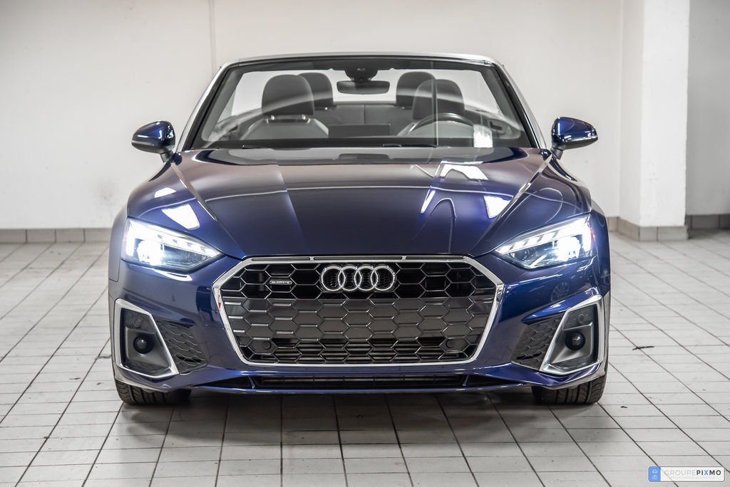 2022  A5 Cabriolet PROGRESSIV, COMFORT SEATS, ADVANCED DRIVER ASSIST in Laval, Quebec - 4 - w1024h768px