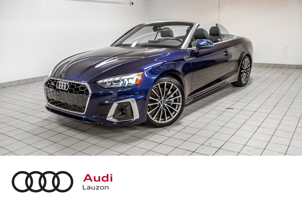 2022  A5 Cabriolet PROGRESSIV, COMFORT SEATS, ADVANCED DRIVER ASSIST in Laval, Quebec - 1 - w1024h768px