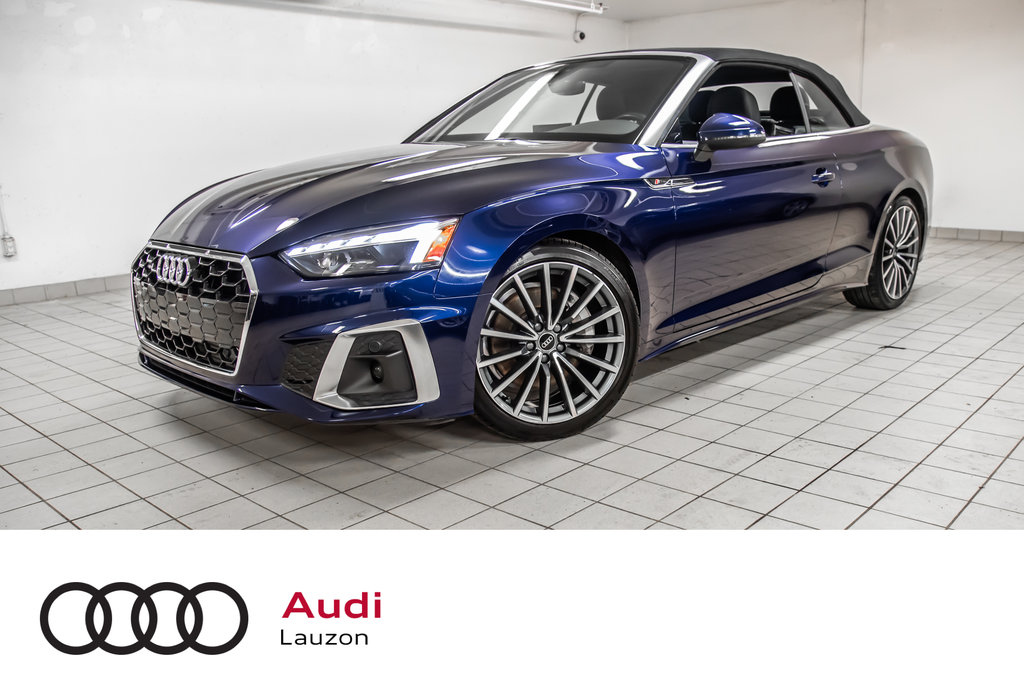 2022  A5 Cabriolet PROGRESSIV, COMFORT SEATS, ADVANCED DRIVER ASSIST in Laval, Quebec - 32 - w1024h768px