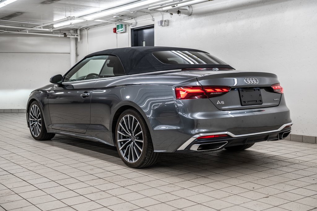 2022 Audi A5 Cabriolet PROGRESSIV QUATTRO 19 PCS in Laval, Quebec - 34 - w1024h768px