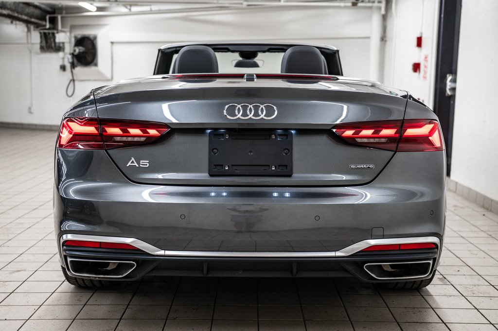 2022 Audi A5 Cabriolet PROGRESSIV QUATTRO 19 PCS in Laval, Quebec - 5 - w1024h768px