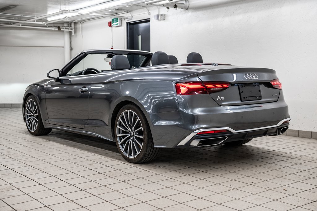 2022 Audi A5 Cabriolet PROGRESSIV QUATTRO 19 PCS in Laval, Quebec - 4 - w1024h768px