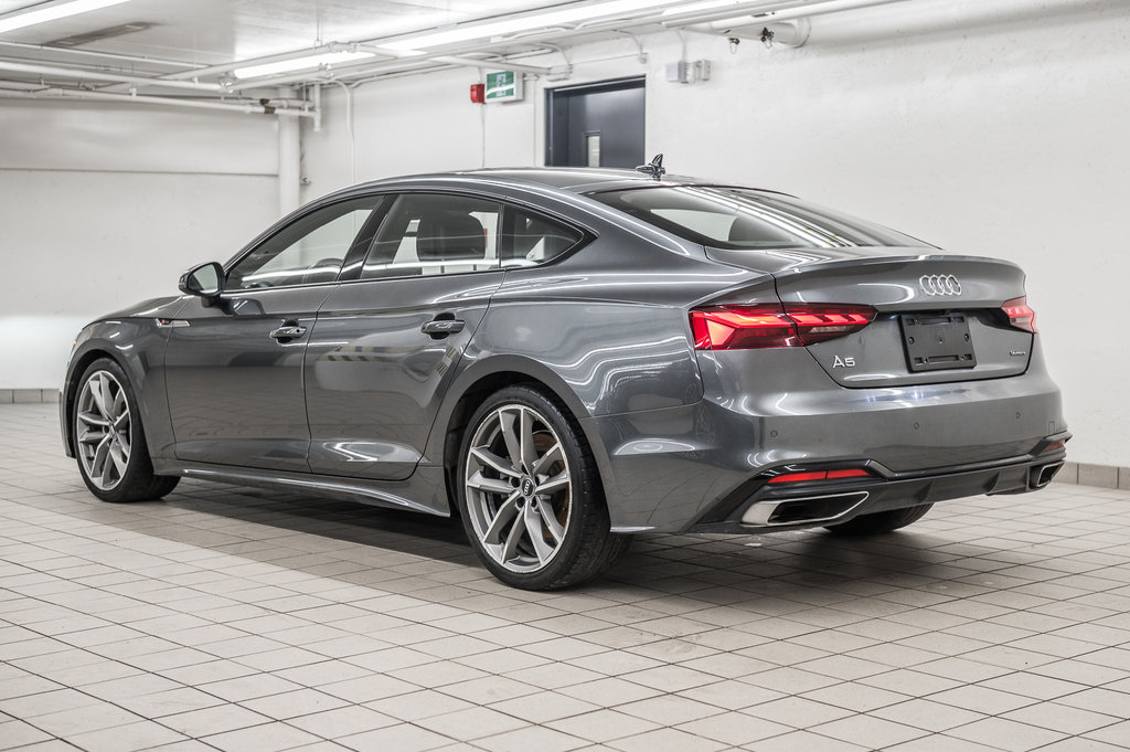 Audi A5 Sportback PROGRESSIV S-LINE BLACK OPTIC 19 PCS 2021 à Laval, Québec - 4 - w1024h768px