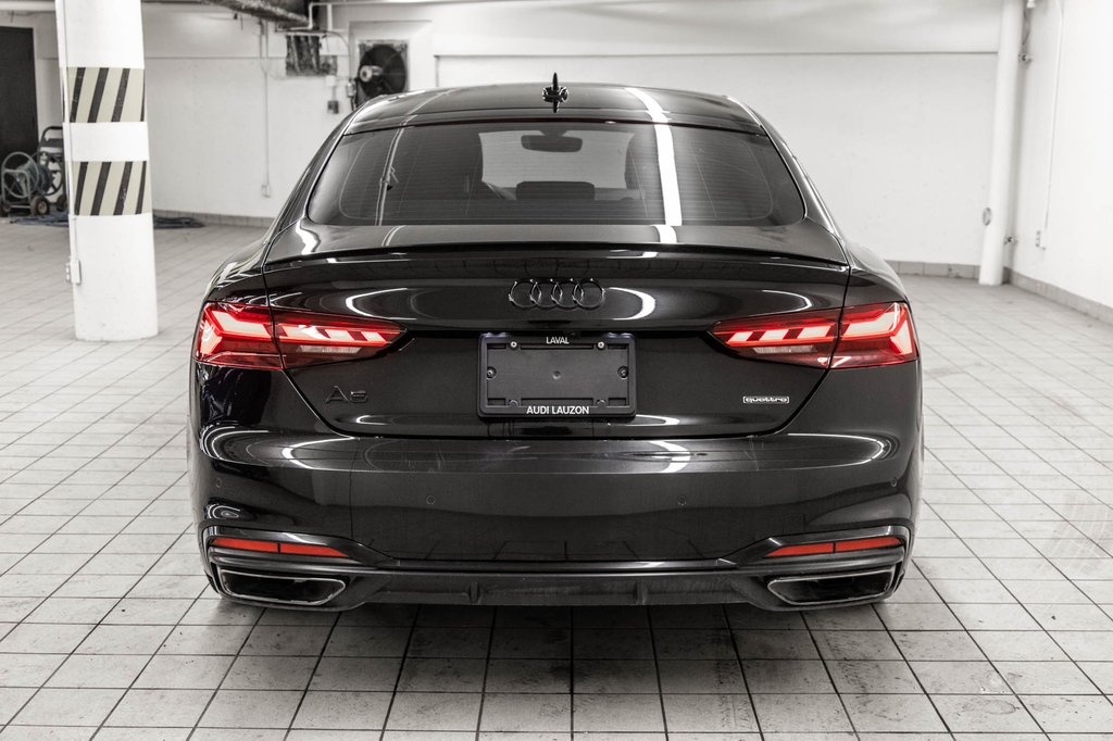 Audi A5 Sportback PROGRESSIV S-LINE BLACK PKG 20 PCS 2023 à Laval, Québec - 5 - w1024h768px