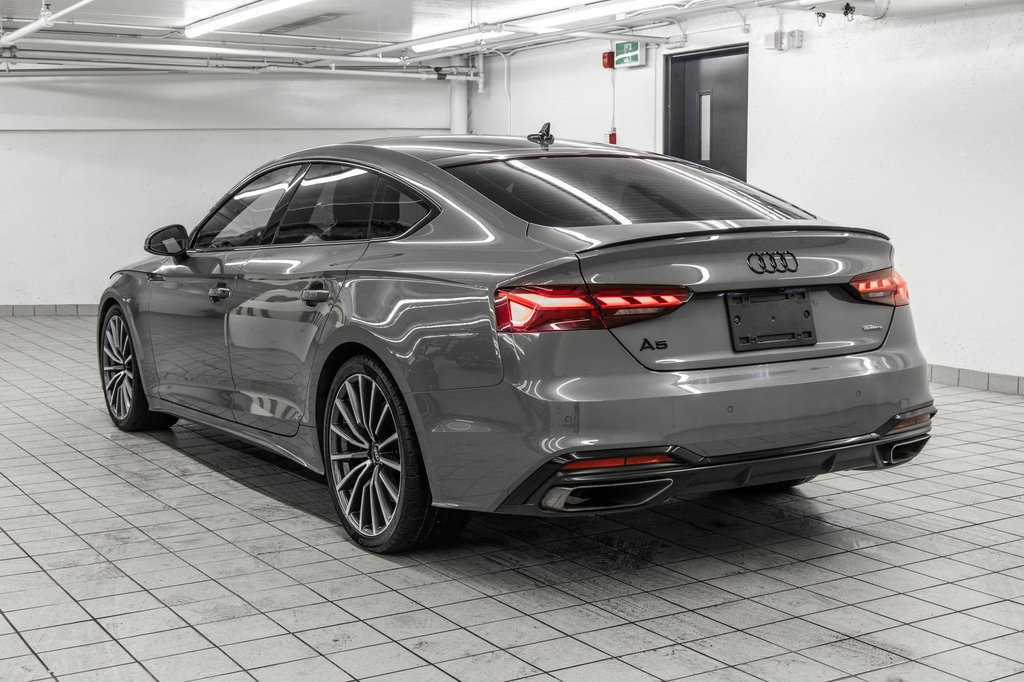 2023 Audi A5 Sportback PROGRESSIV S-LINE BLACK PKG in Laval, Quebec - 4 - w1024h768px