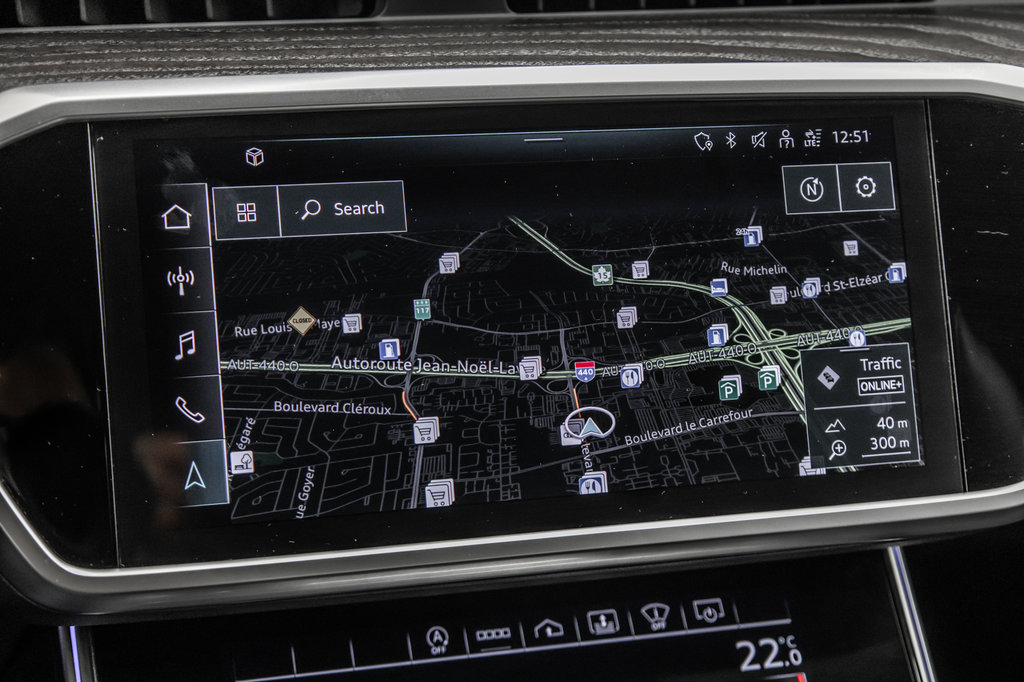 2022 Audi A6 Sedan V6 55TFSI  TECHNIK, S-LINE BLACK OPTICS, 21PCS in Laval, Quebec - 31 - w1024h768px