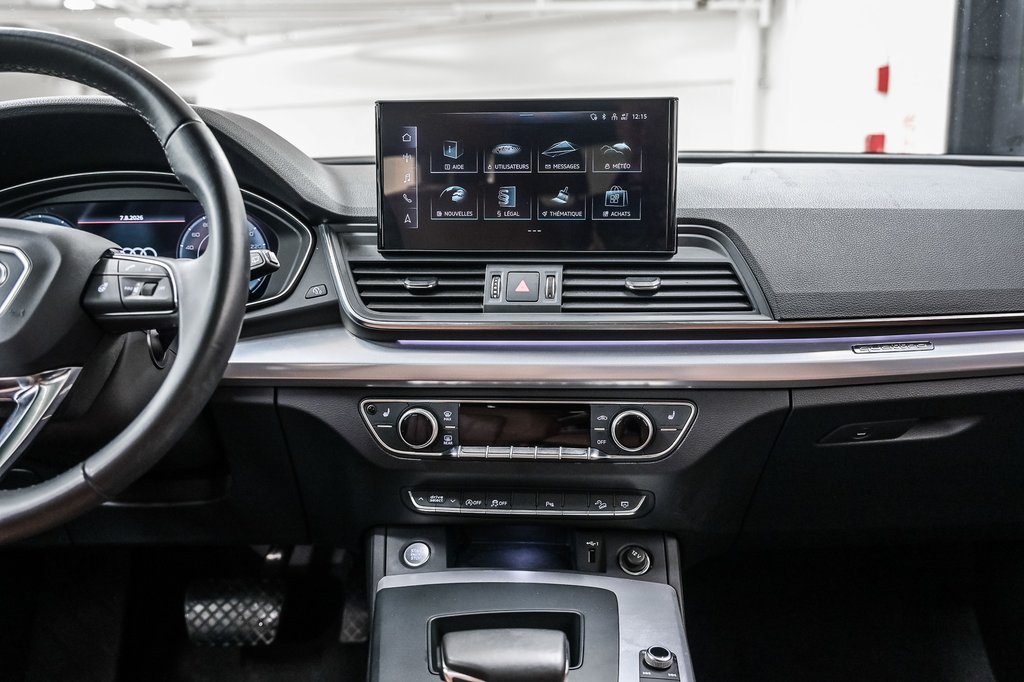 2023 Audi Q5 Progressiv TOIT CUIR CAMÉRA CARPLAY BAS KM in Laval, Quebec - 29 - w1024h768px
