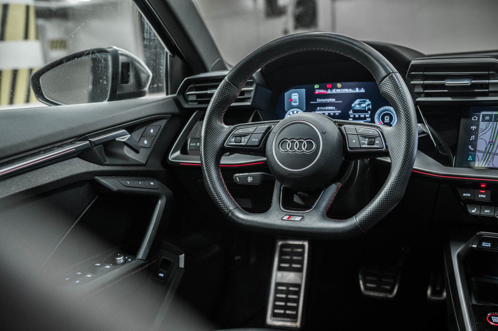 2022 Audi S3 SEDAN TECHNIK BLACK OPTIC CARBON INLAYS in Laval, Quebec - 28 - w1024h768px