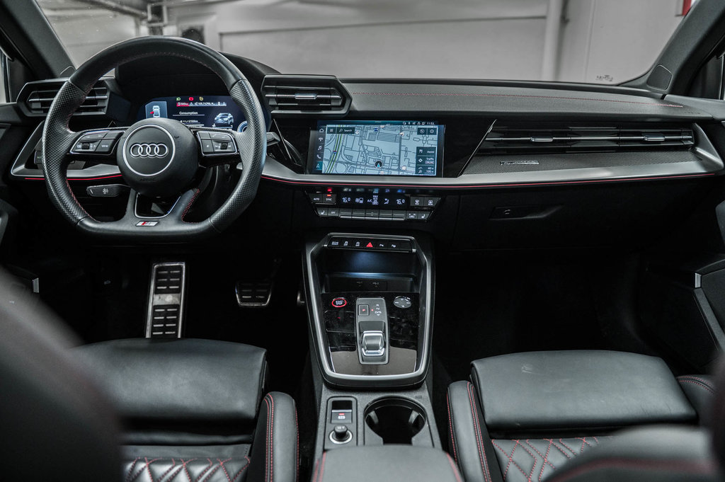 2022 Audi S3 SEDAN TECHNIK BLACK OPTIC CARBON INLAYS in Laval, Quebec - 27 - w1024h768px