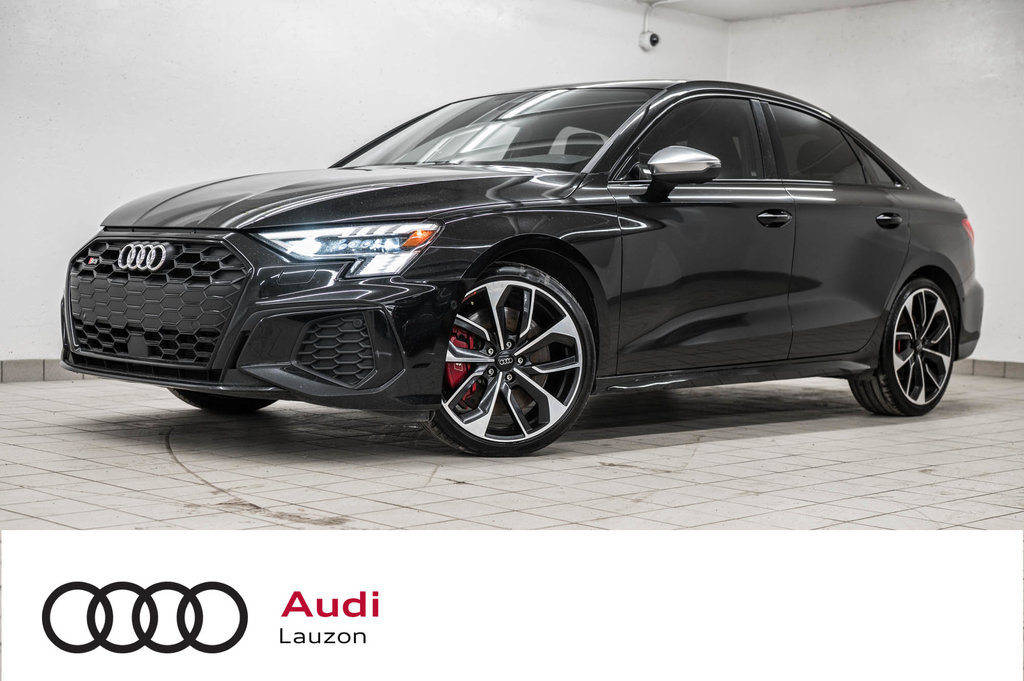 2022 Audi S3 SEDAN TECHNIK BLACK OPTIC CARBON INLAYS in Laval, Quebec - 1 - w1024h768px