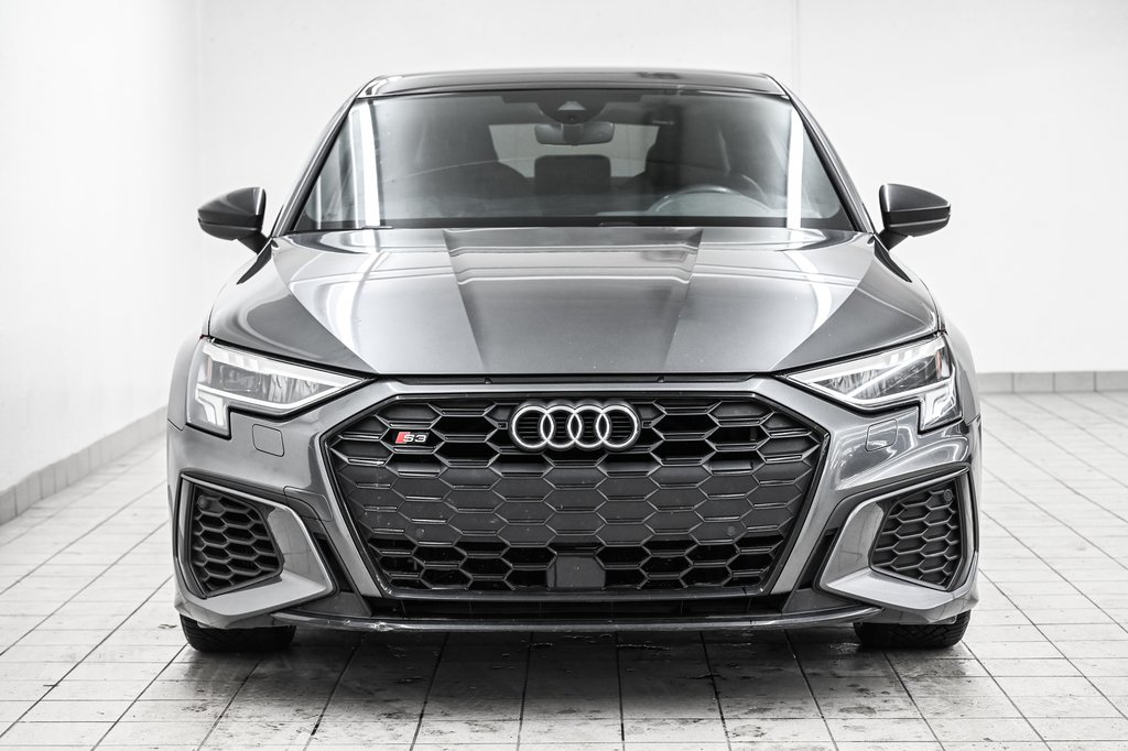 2022 Audi S3 Sedan PROGRESSIV BLACK OPTIC RED CALIPER in Laval, Quebec - 3 - w1024h768px