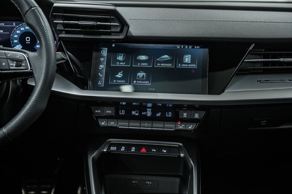 2023 Audi S3 SEDAN KOMFORT TECH PKG PHONE BOX in Laval, Quebec - 28 - w1024h768px