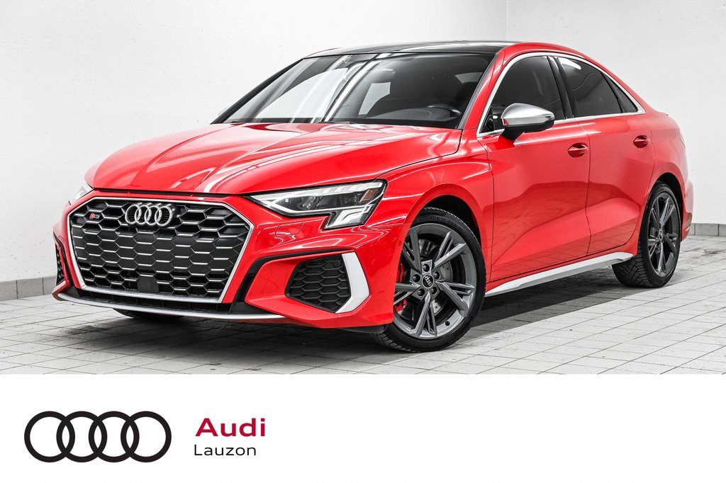 2023 Audi S3 Sedan KOMFORT QUATTRO RED CALIPER in Laval, Quebec - 1 - w1024h768px