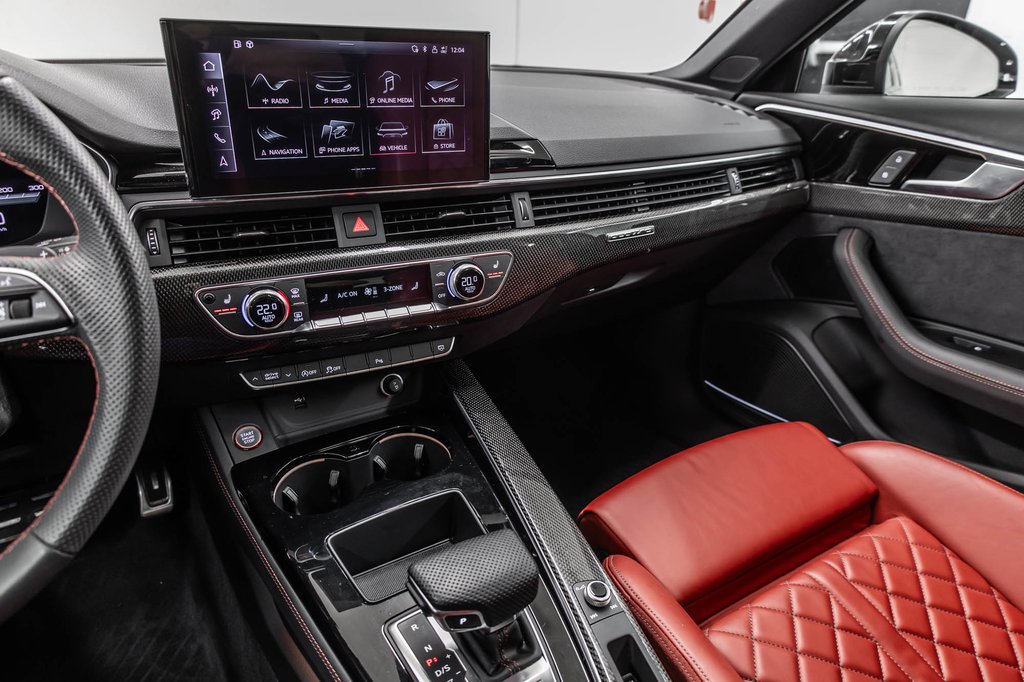 2024 Audi S4 SEDAN TECHNIK CARBON INLAYS, 19PCS FLAG DESIGN, RED CALI in Laval, Quebec - 25 - w1024h768px