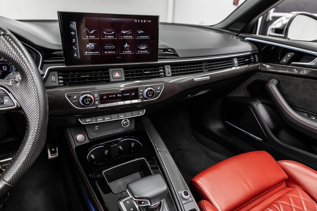 2020 Audi S5 CABRIOLET TECHNIK, ADVANCED DRIVER ASSIST, 20 PCS, HUD in Laval, Quebec - 24 - w1024h768px