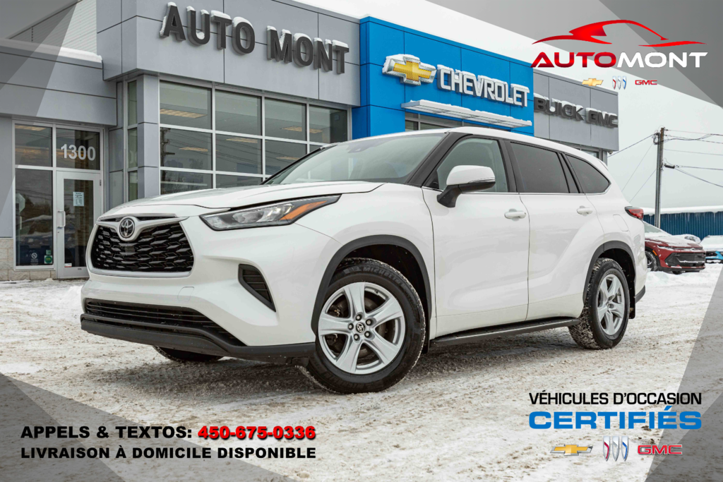 2020 Toyota Highlander in Mont-Laurier, Quebec - 1 - w1024h768px