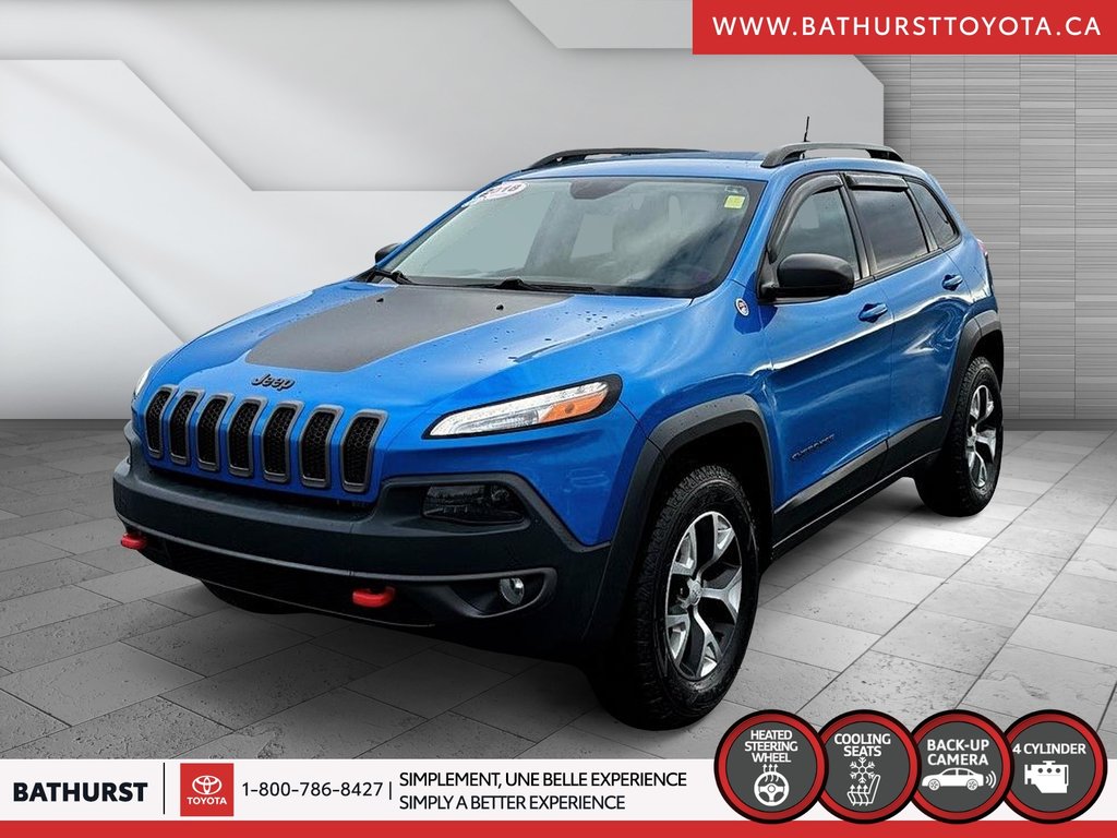 2018  Cherokee TRAILHAWK LEATHER PLUS in Bathurst, New Brunswick - 1 - w1024h768px