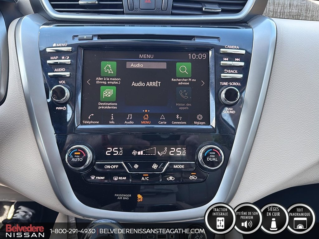 Nissan Murano SL AWD TOIT PANO BOSE NAVI 2019 à Ste-Agathe des Monts, Québec - 12 - w1024h768px