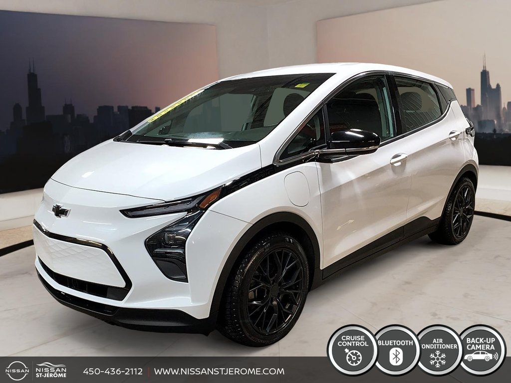 Chevrolet Bolt EV 1LT EV MAGS NOIR CRUISE CAMÉRA BLUETOOTH AUDIO + 2023 à Charlemagne, Québec - 1 - w1024h768px