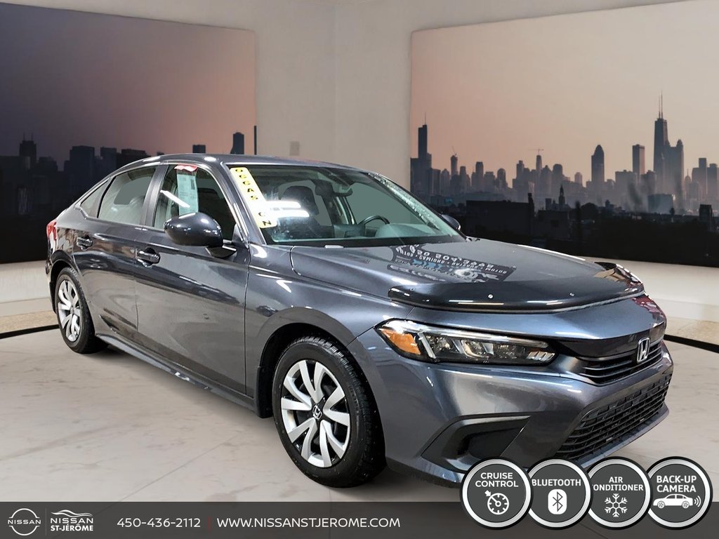 Honda Civic Sedan LX AUTOMATIQUE A/C BLUETOOTH CAMÉRA DÉMARREUR 2022 à Saint-Jérôme, Québec - 3 - w1024h768px
