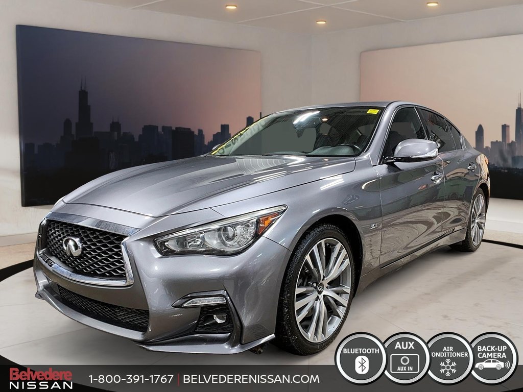 Infiniti Q50 S SIGNATURE AWD NAV CAM MAGS TOIT TURBO 2019 à Saint-Jérôme, Québec - 1 - w1024h768px