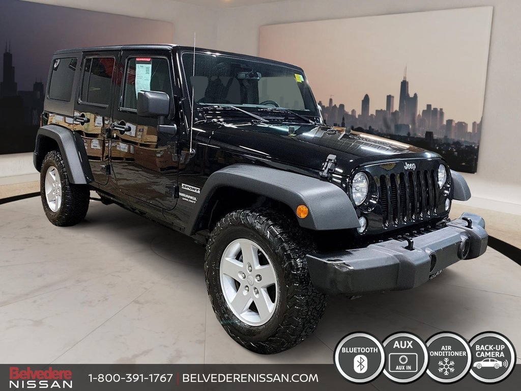 Jeep Wrangler Unlimited Sport UNLIMITED 4X4 2 TOITS AUTOMATIQUE 2017 à Saint-Jérôme, Québec - 3 - w1024h768px