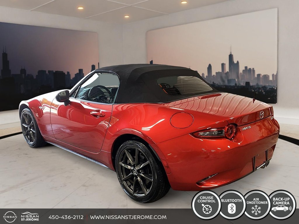 Mazda MX-5 GS DÉCAPOTABLE SKYACTIV AUTOMATIQUE MAGS BLUETOOTH 2016 à Saint-Jérôme, Québec - 6 - w1024h768px