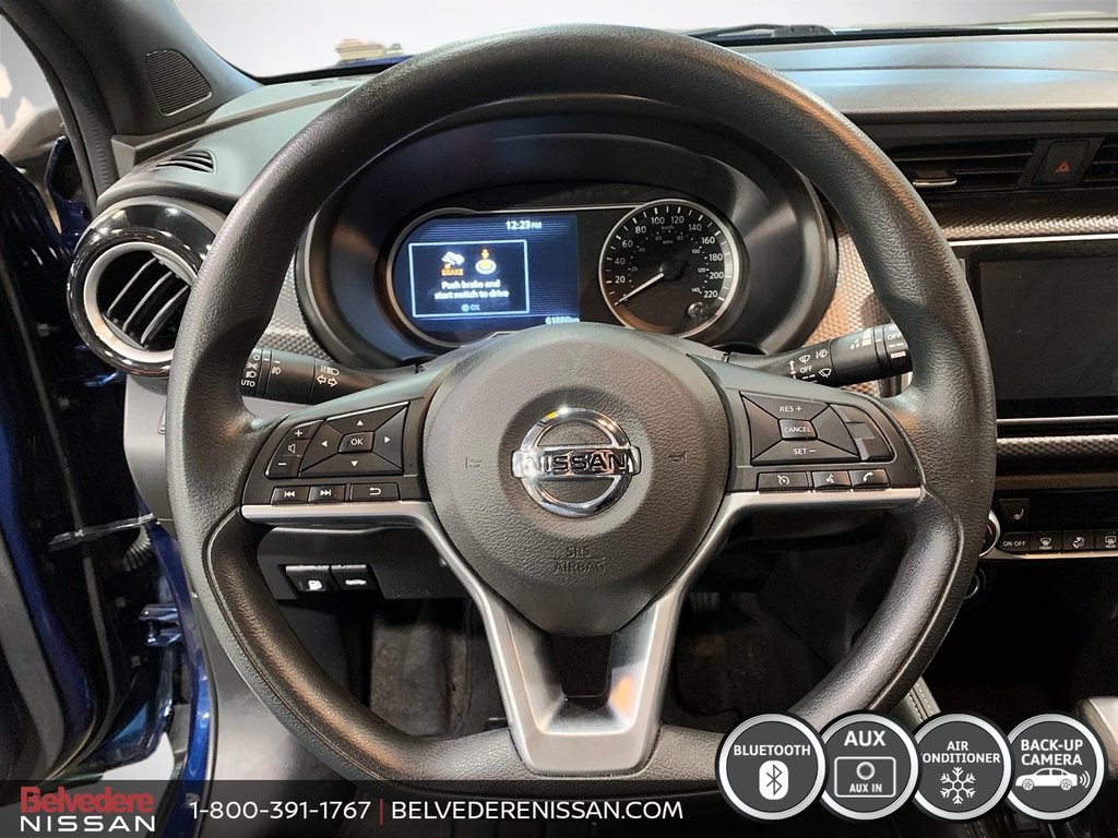 2019  KICKS SV AUTOMATIQUE A/C BLUETOOTH CAMÉRA RECUL MAGS in Saint-Jérôme, Quebec - 12 - w1024h768px