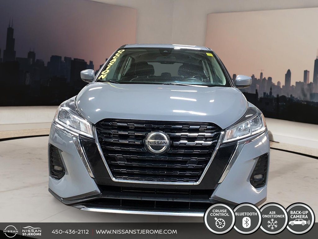 Nissan Kicks S AUTOMATIQUE A/C BLUETOOTH CAMÉRA DE RECUL 2021 à Saint-Jérôme, Québec - 2 - w1024h768px