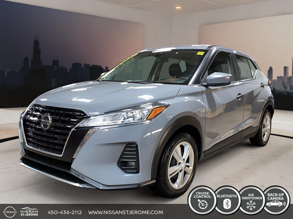 Nissan Kicks S AUTOMATIQUE A/C BLUETOOTH CAMÉRA DE RECUL 2021 à Saint-Jérôme, Québec - 1 - w1024h768px