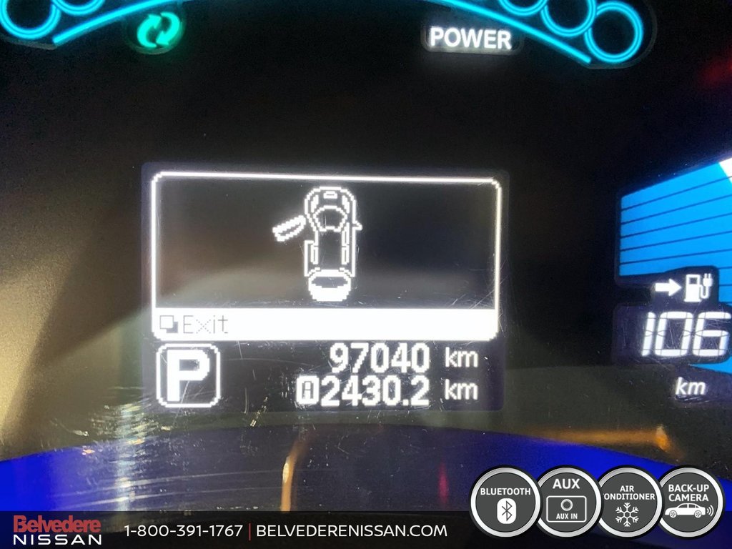 2016  Leaf SL A/C CUIR NAV CAMÉRA 150 KM AUTONOMIE in Saint-Jérôme, Quebec - 13 - w1024h768px