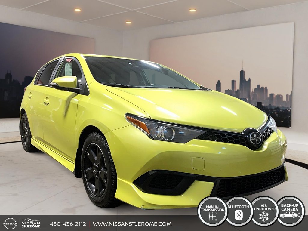 Scion iM BASE MANUELLE 6 VITESSES A/C BLUETOOTH CAMÉRA MAGS 2016 à Saint-Jérôme, Québec - 3 - w1024h768px