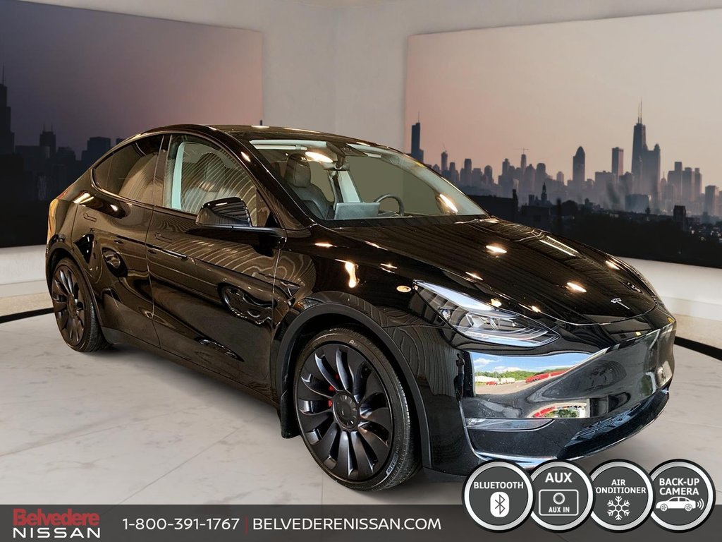 2023  Model Y Performance DUAL NOIR SUR NOIR CUIR GPS 3M in Saint-Jérôme, Quebec - 3 - w1024h768px