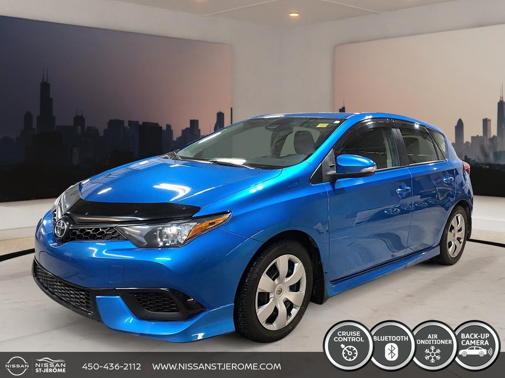 Toyota Corolla iM BASE AUTOMATIQUE A/C BLUETOOTH CAMÉRA MAGS USB 2018 à Charlemagne, Québec - 1 - w1024h768px