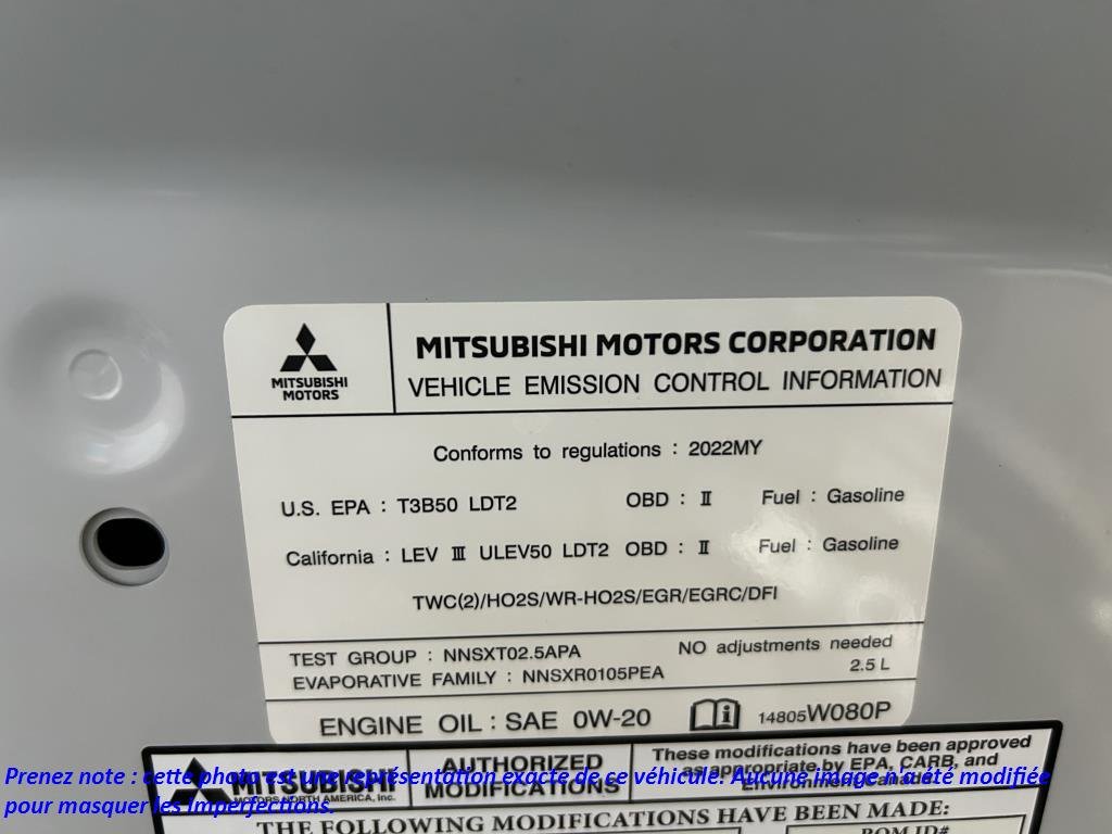2022 Mitsubishi Outlander in Rivière-du-Loup, Quebec - 11 - w1024h768px