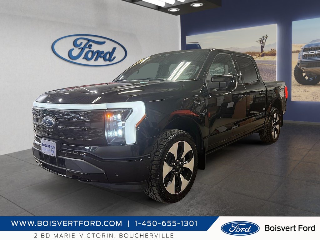 Ford F-150 Lightning Éditions platinum full 2023 à Boucherville, Québec - 1 - w1024h768px