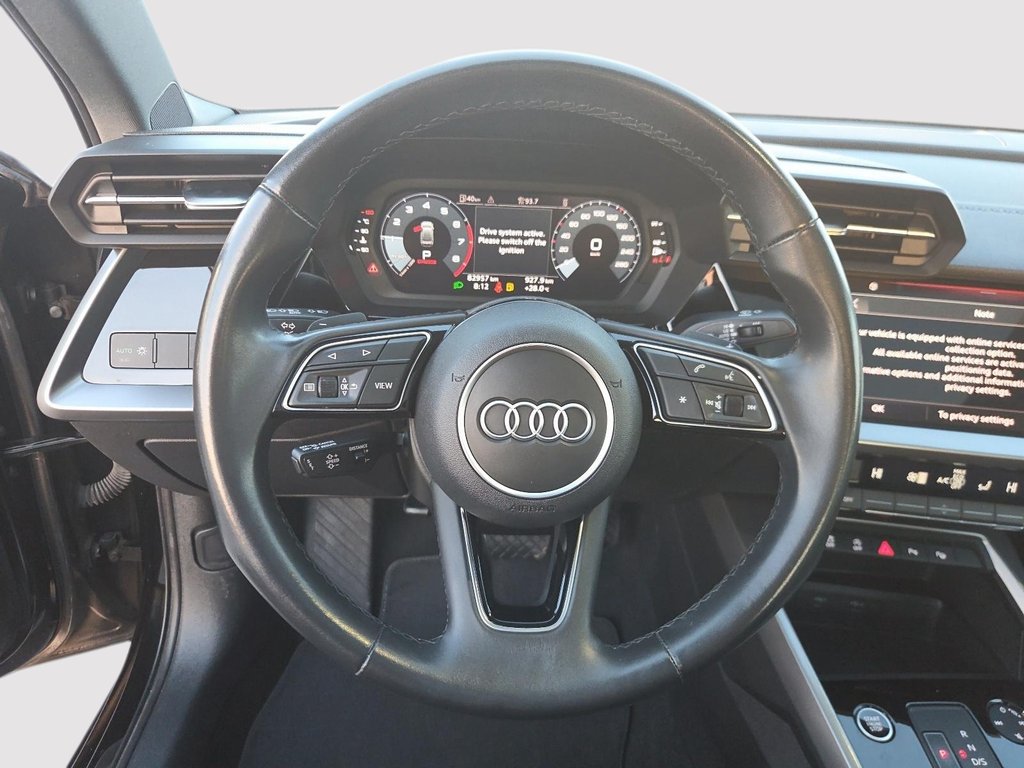 2023 Audi A3 SEDAN Komfort Quattro in St-Jean-Sur-Richelieu, Quebec - 12 - w1024h768px