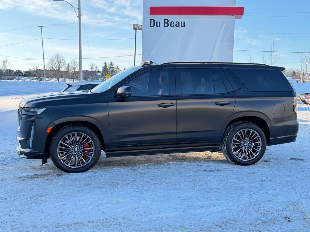 Cadillac Escalade V-SERIES / AWD / 682 HP / WRAP NOIR MAT / BAS KILOMETRAGE 2023 à Thetford Mines, Québec - 7 - w1024h768px