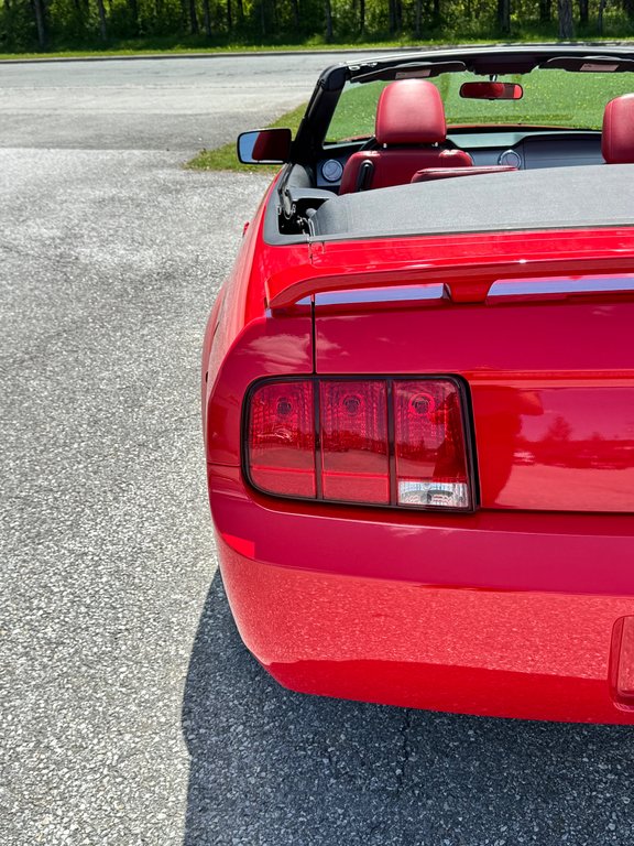 Ford Mustang CONVERTIBLE / ROUGE SUR ROUGE / MOTEUR V6 / MAGS 17 / JAMAIS SORTI L’HIVER 2006 à Thetford Mines, Québec - 18 - w1024h768px