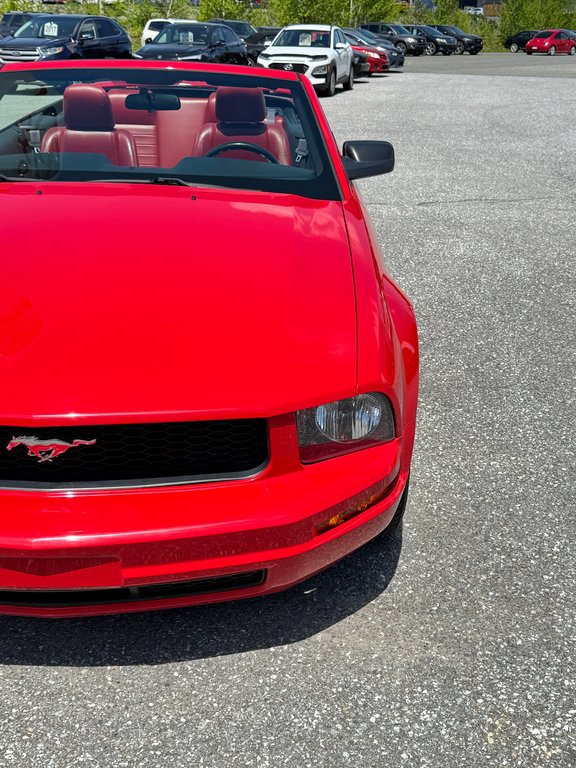 Ford Mustang CONVERTIBLE / ROUGE SUR ROUGE / MOTEUR V6 / MAGS 17 / JAMAIS SORTI L’HIVER 2006 à Thetford Mines, Québec - 8 - w1024h768px