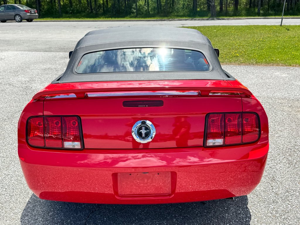 Ford Mustang CONVERTIBLE / ROUGE SUR ROUGE / MOTEUR V6 / MAGS 17 / JAMAIS SORTI L’HIVER 2006 à Thetford Mines, Québec - 53 - w1024h768px
